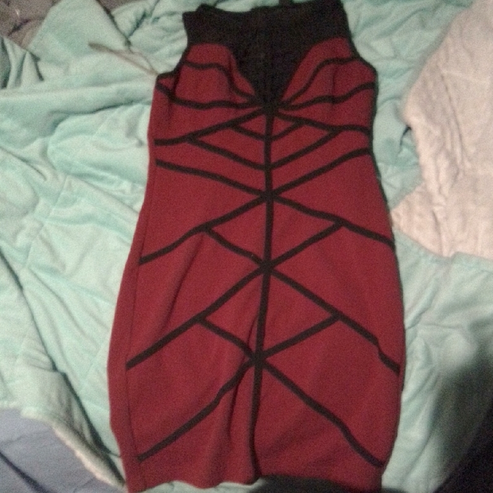 Windsor Black and Red Mini Dress